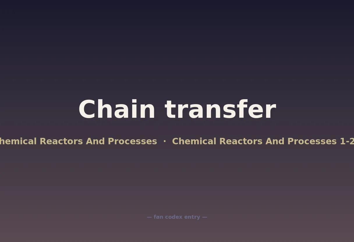 Chain transfer