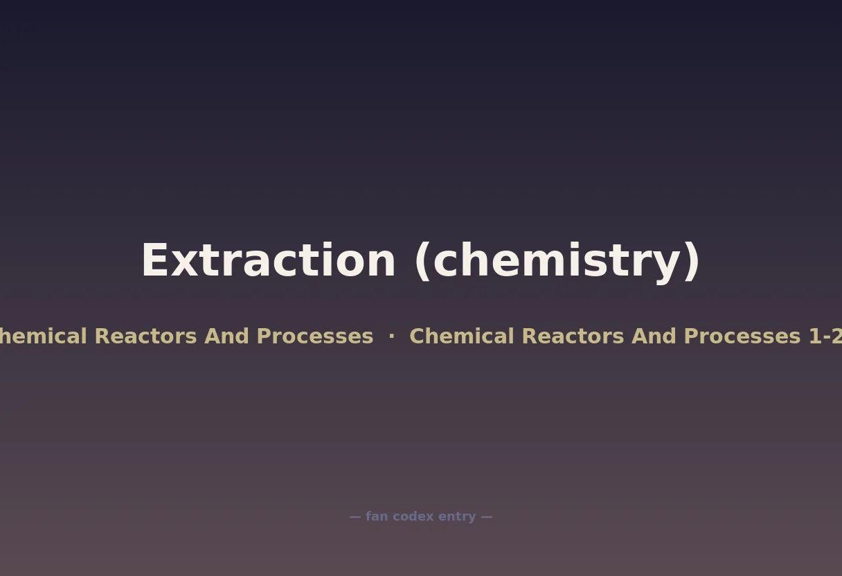 Extraction (chemistry)