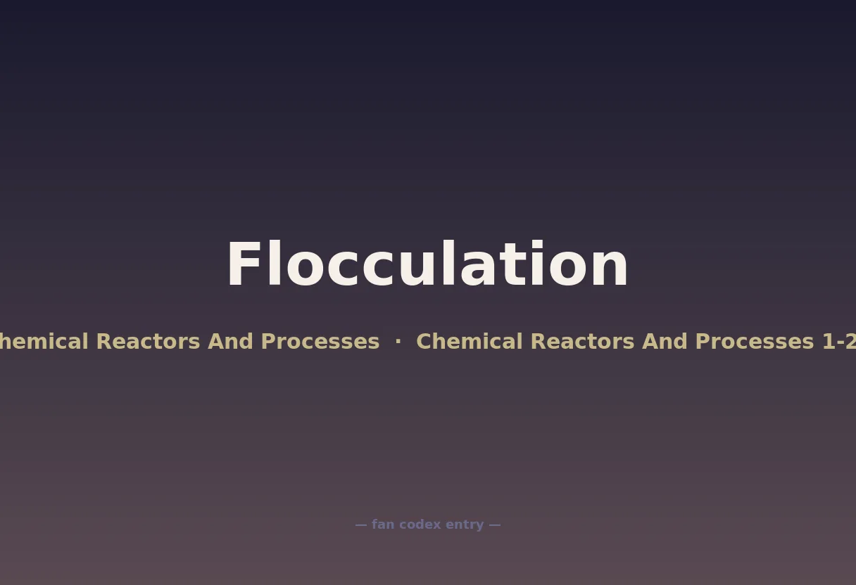 Flocculation